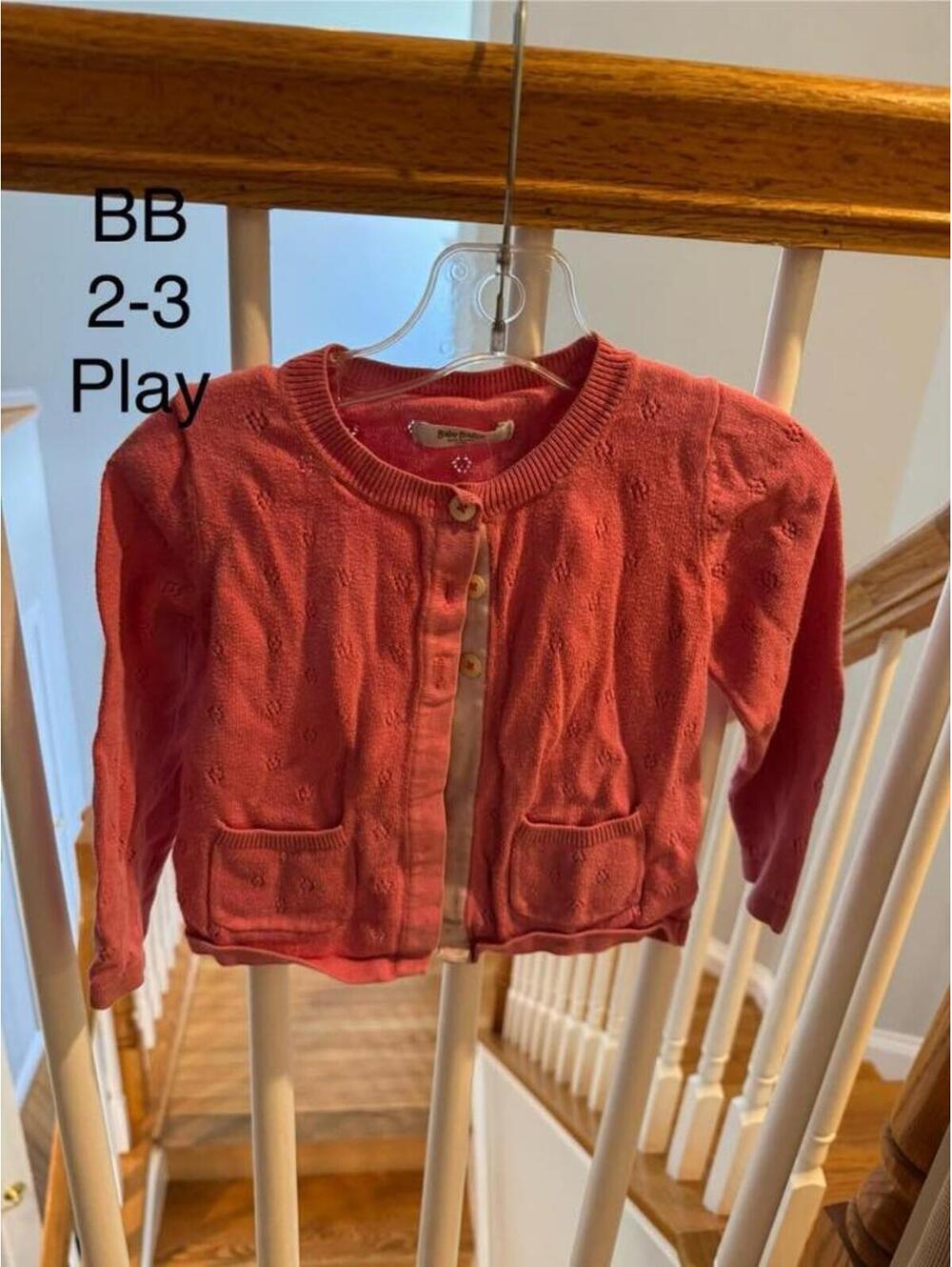Baby boden 2-3y pink cardigan